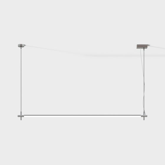 Sleek Hanging Light Fixture 3D model