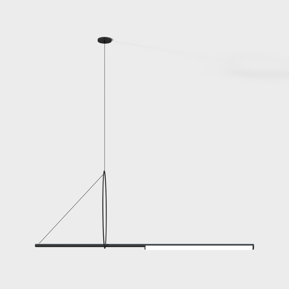 Modern small circle strip chandelier