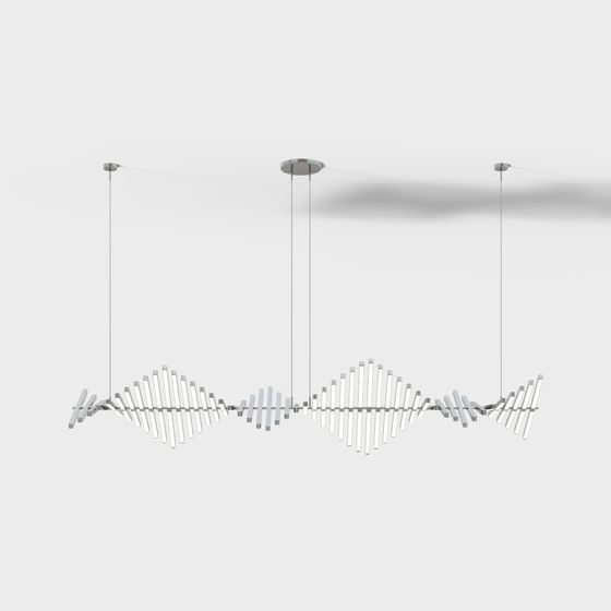 SoundWave 3D Model Chandelier Design