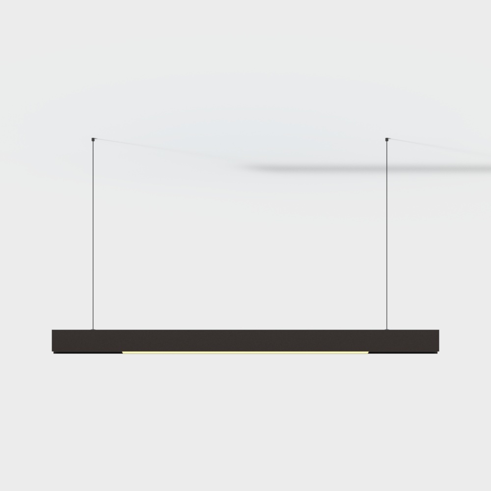 Candelabro de tiras negras simple moderno