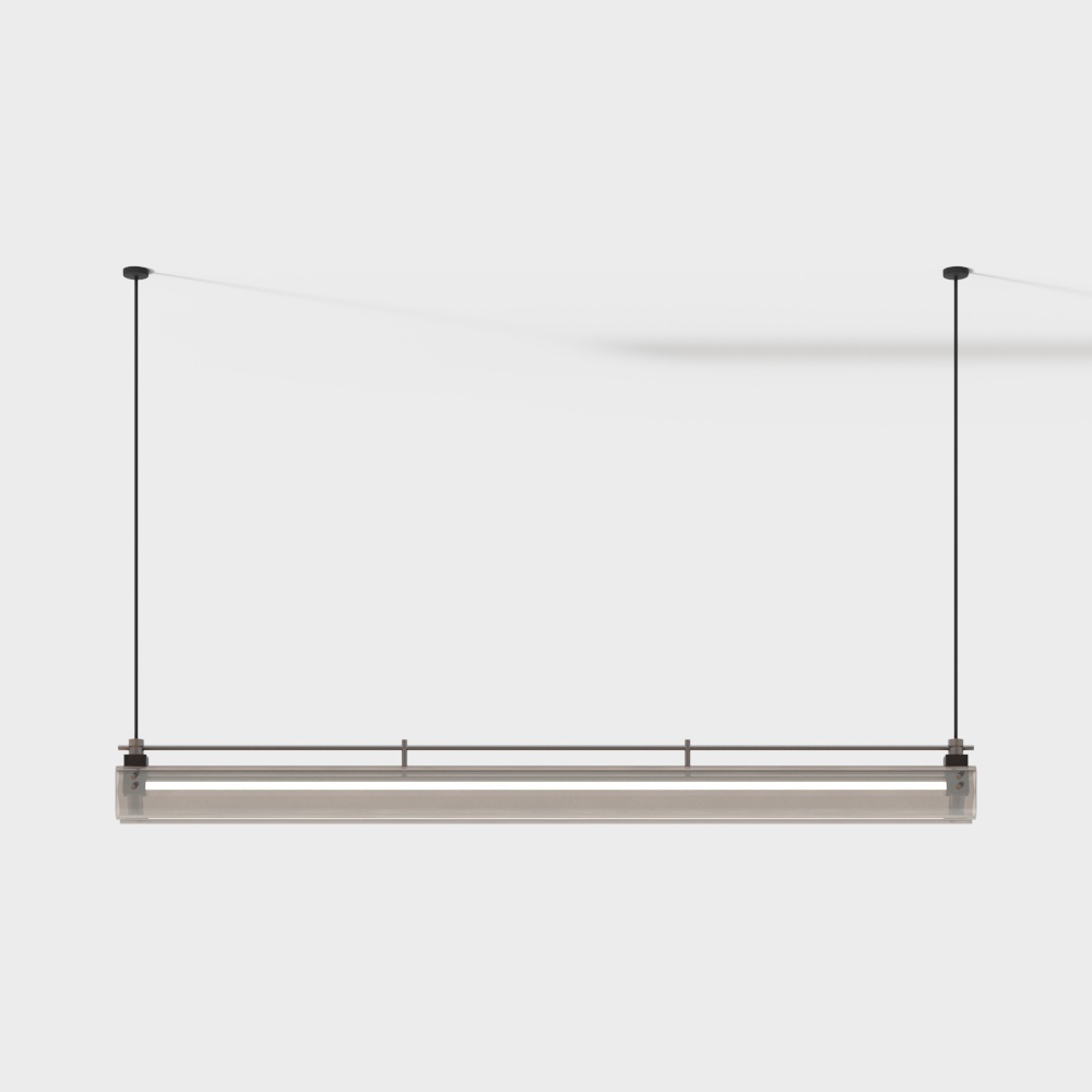 Modern beige strip chandelier