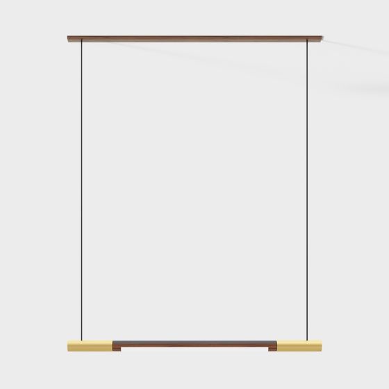 Stylish Pendant Lamp Holder 3D model