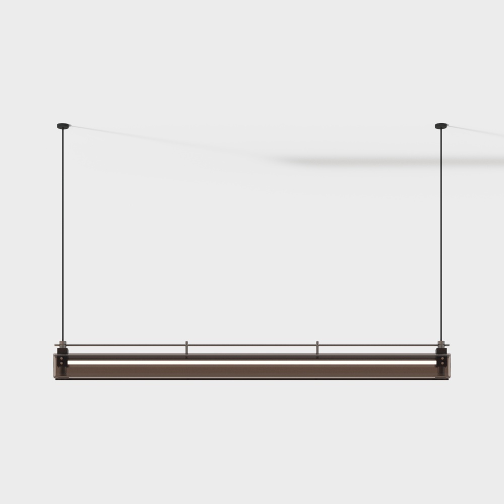 Modern transparent strip chandelier