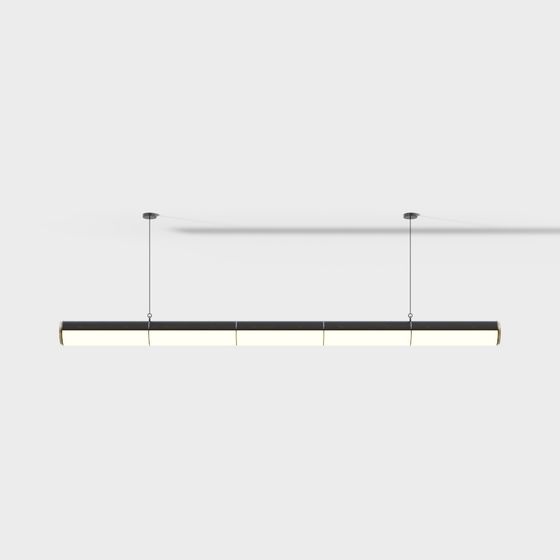 Linear Pendant Light 3D model for Modern Interiors