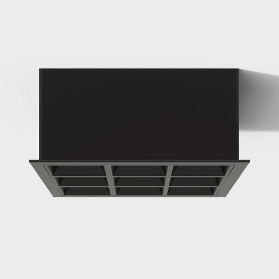 Stylish Low-Poly Ceiling Vent 3D Model