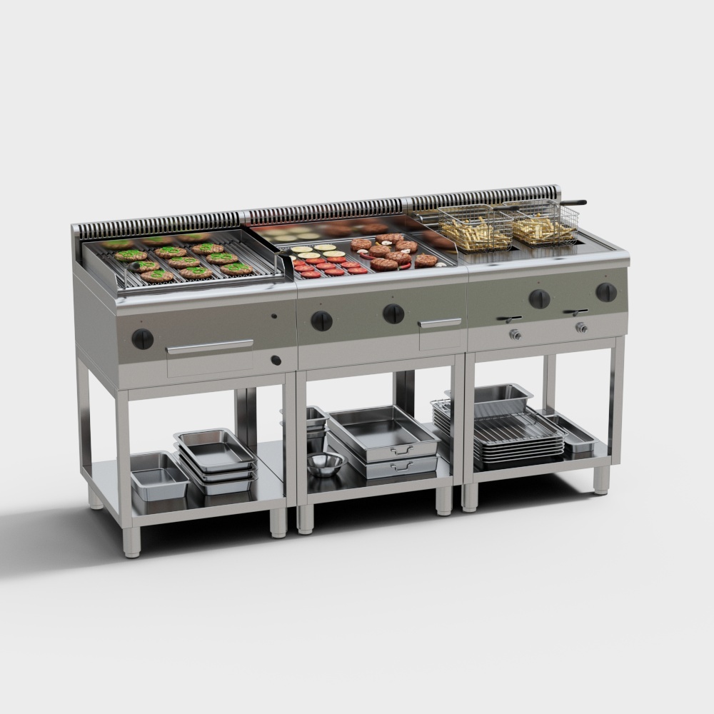 Modern kitchen steam rack