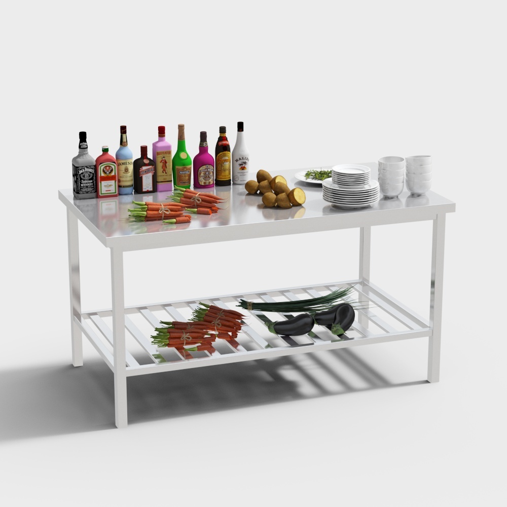 Modern hotel kitchen cabinet