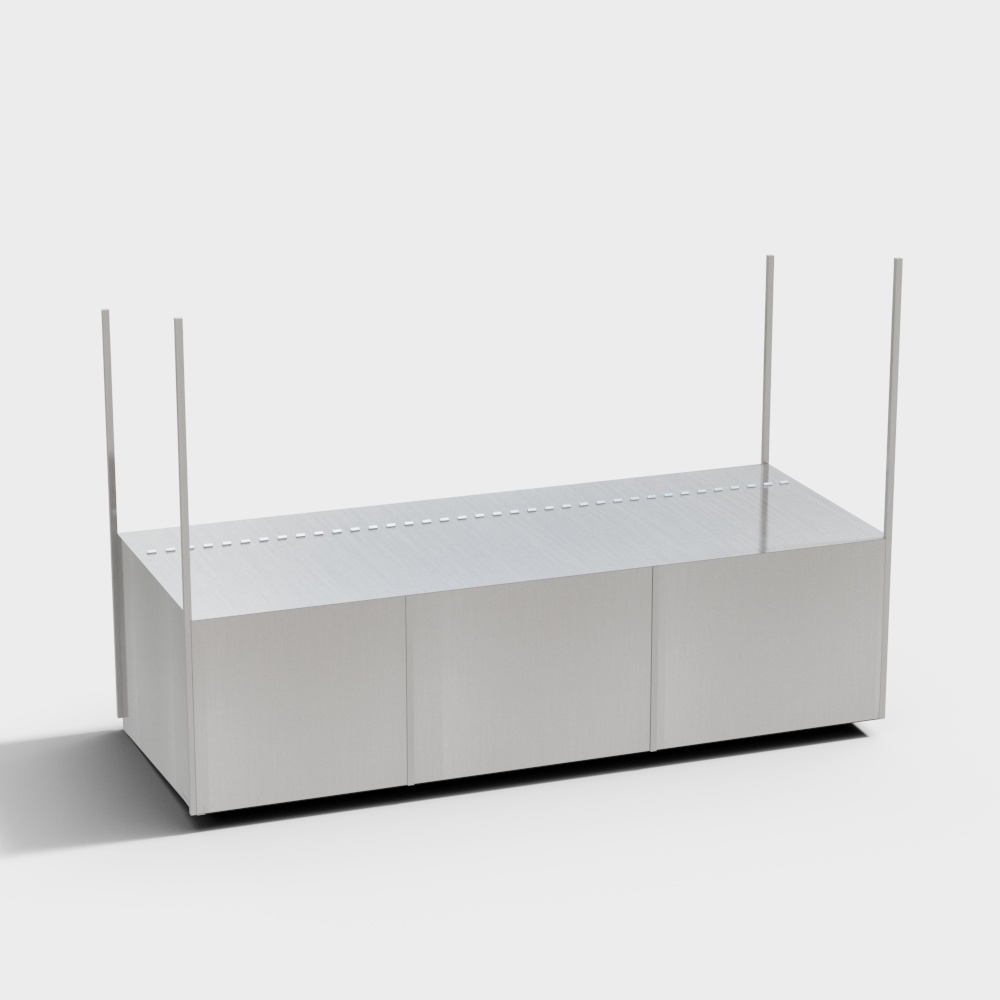 Grand cabinet mural de cuisine d'hôtel moderne