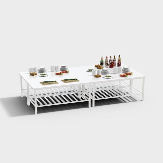 Urban Dining Table 3D model