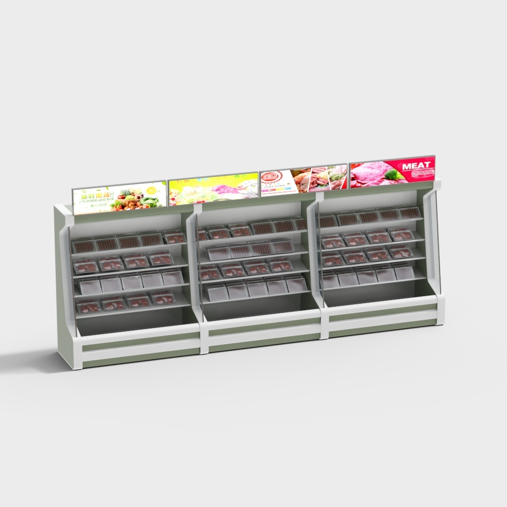 Modern supermarket air curtain cabinet