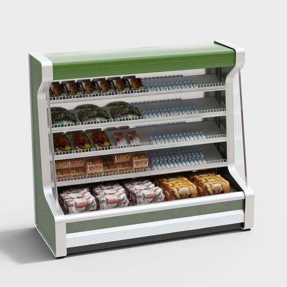 Futuristic Minimalist Display Cabinet 3D model