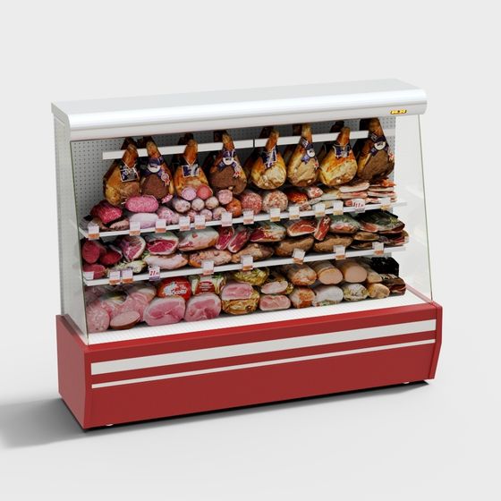 Vibrant Deli Showcase 3D model for Modern Designs