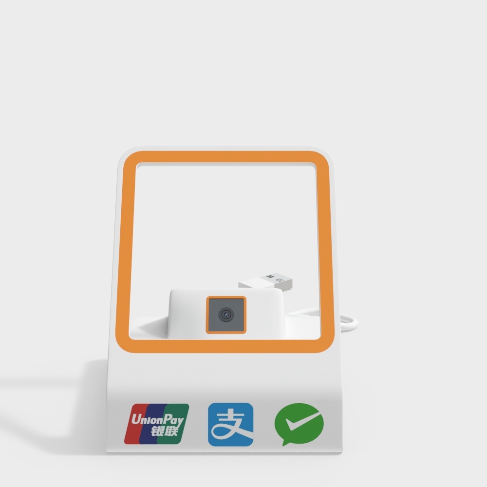 Low Polygon Payment Terminal 3D Model