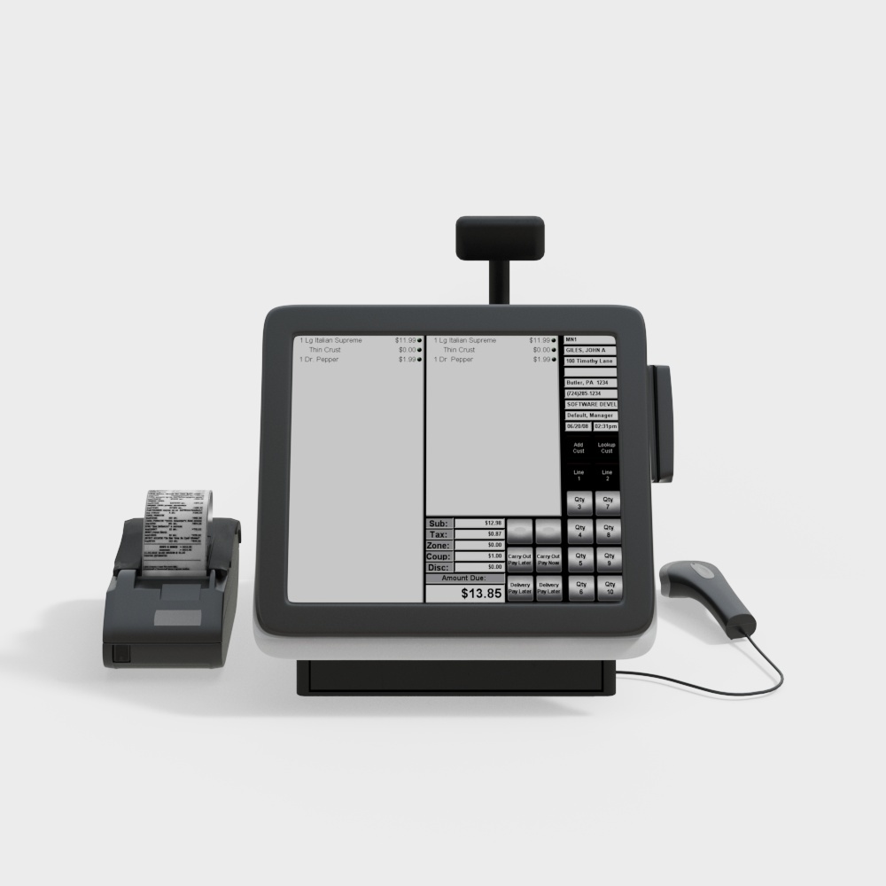 แคชเชียร์ซูเปอร์มาร์เก็ตห้างสรรพสินค้า