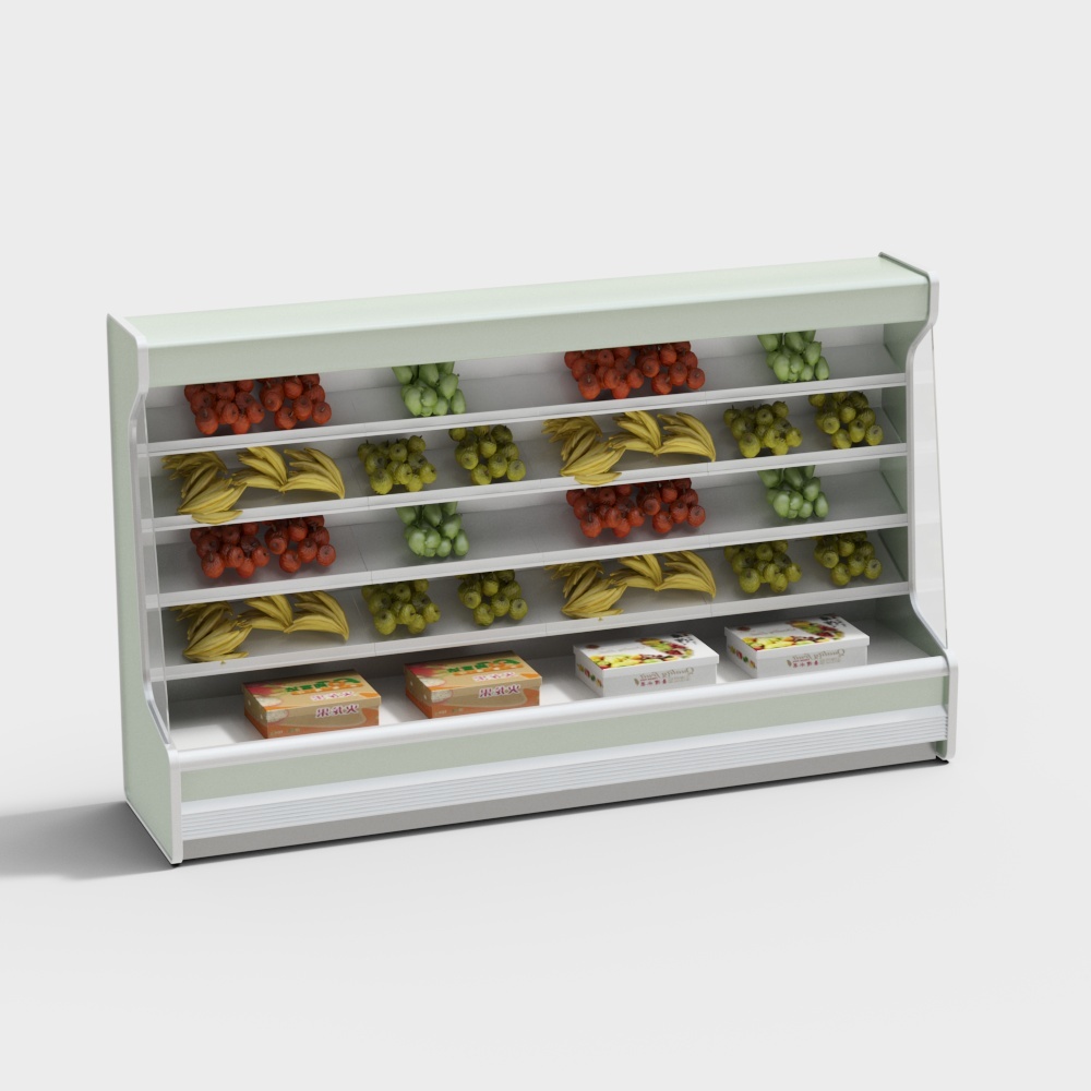 Modern fruit shop wind curtain cabinet