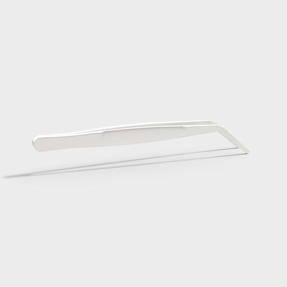 Streamlined Metallic Handle 3D model