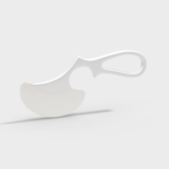 Unique Serrated Knife 3D model