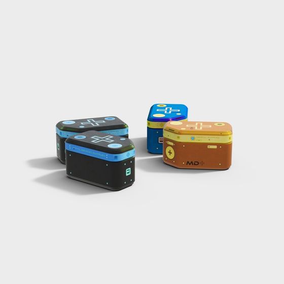 Low-Poly Medical First Aid Box 3D model