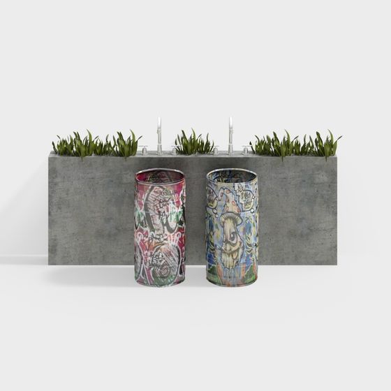 Unique Street Art Style 3D Model