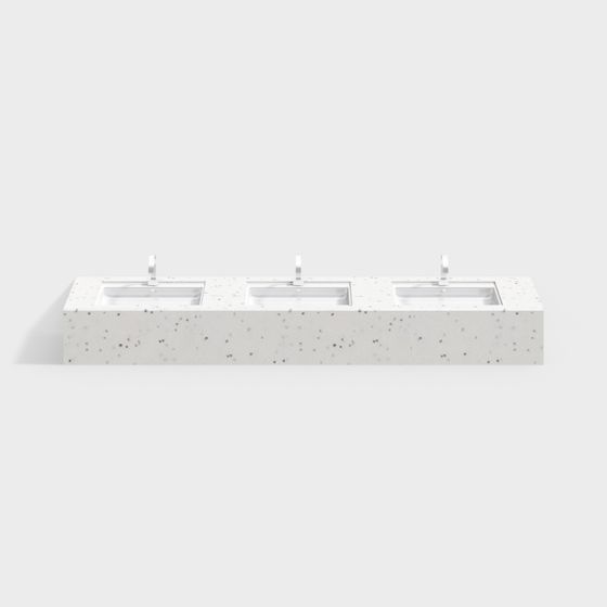 Sophisticated Concrete Sink 3D model for Contemporary Designs