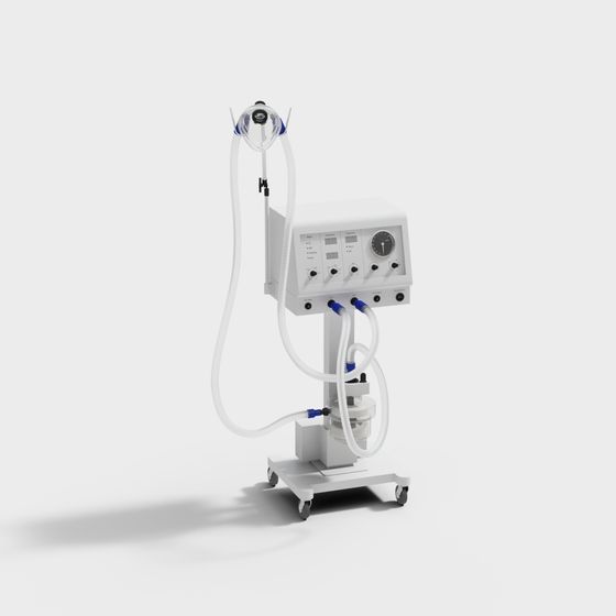 High-Detail Ventilator 3D Model for Medical Applications