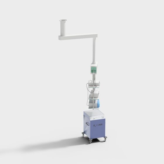 Oxygen Supply Station 3D model for Modern Healthcare