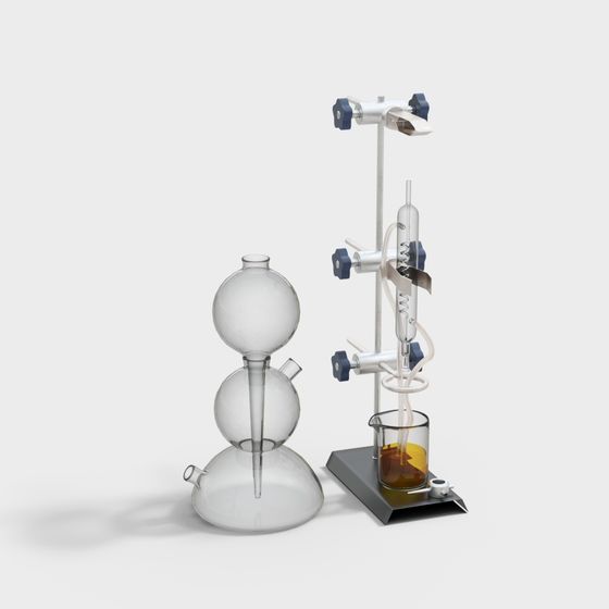 Low-Poly Chemical Reactor 3D model