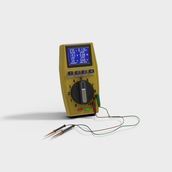 Multimeter 3D model for Creative Projects