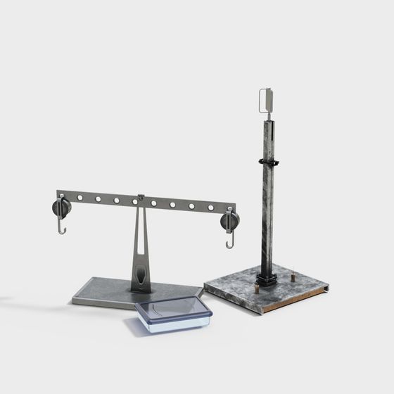 Classic Laboratory Scale 3D model for Creative Projects