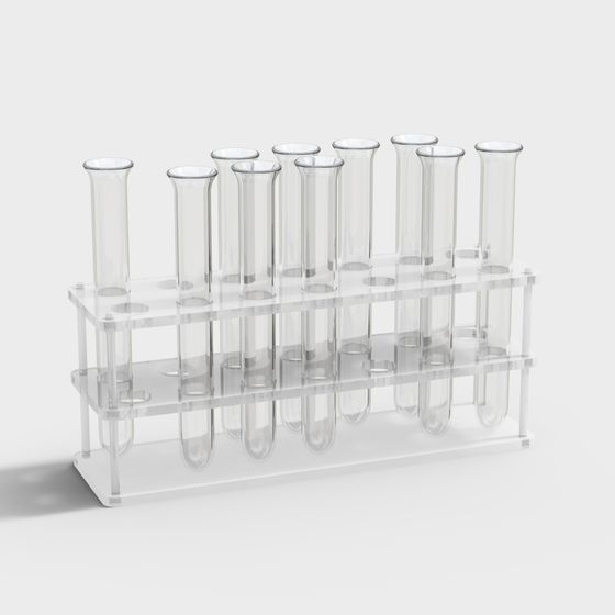 Modern Test Tube Rack 3D model for Creative Projects