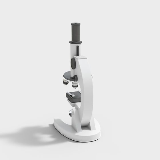 Elegant Microscope 3D Model for Scientific Applications