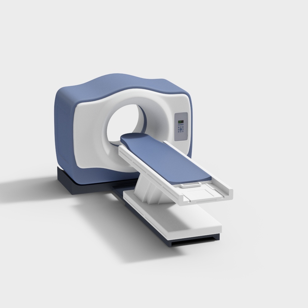 High-Detail CT Scanner 3D model for Medical Applications