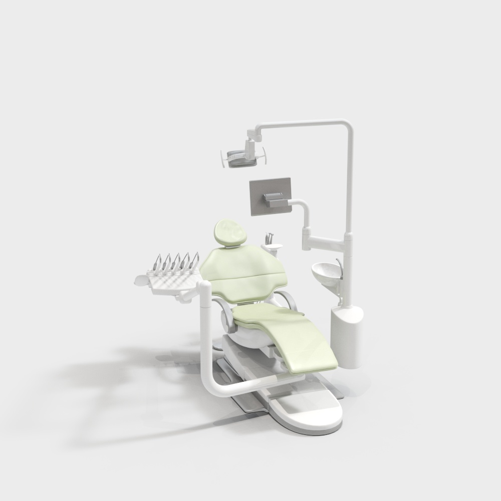 High-Detail Dental Chair 3D Model for Modern Healthcare