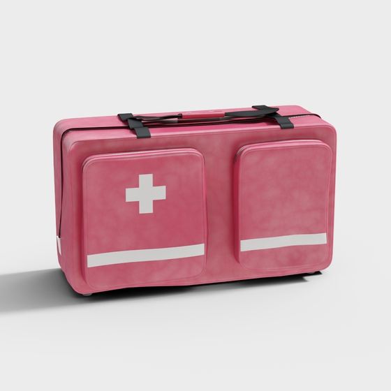Stylish Emergency First Aid Kit 3D model