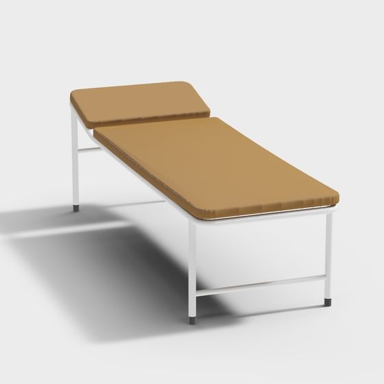 Stylish Medical Massage Bed 3D model for Creative Projects