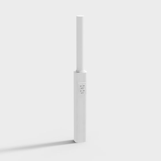 Urban Minimalist Street Lamp Post 3D model