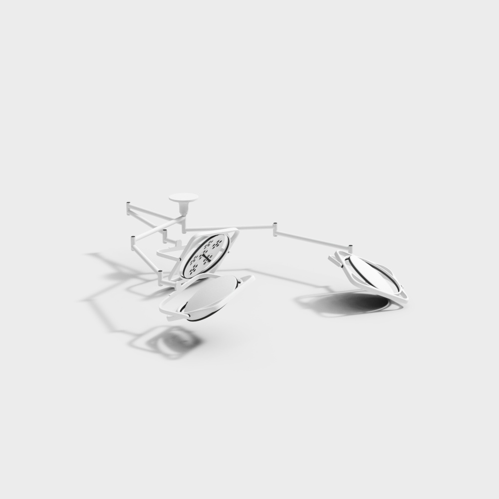 Futuristic Low-Poly Glasses 3D model