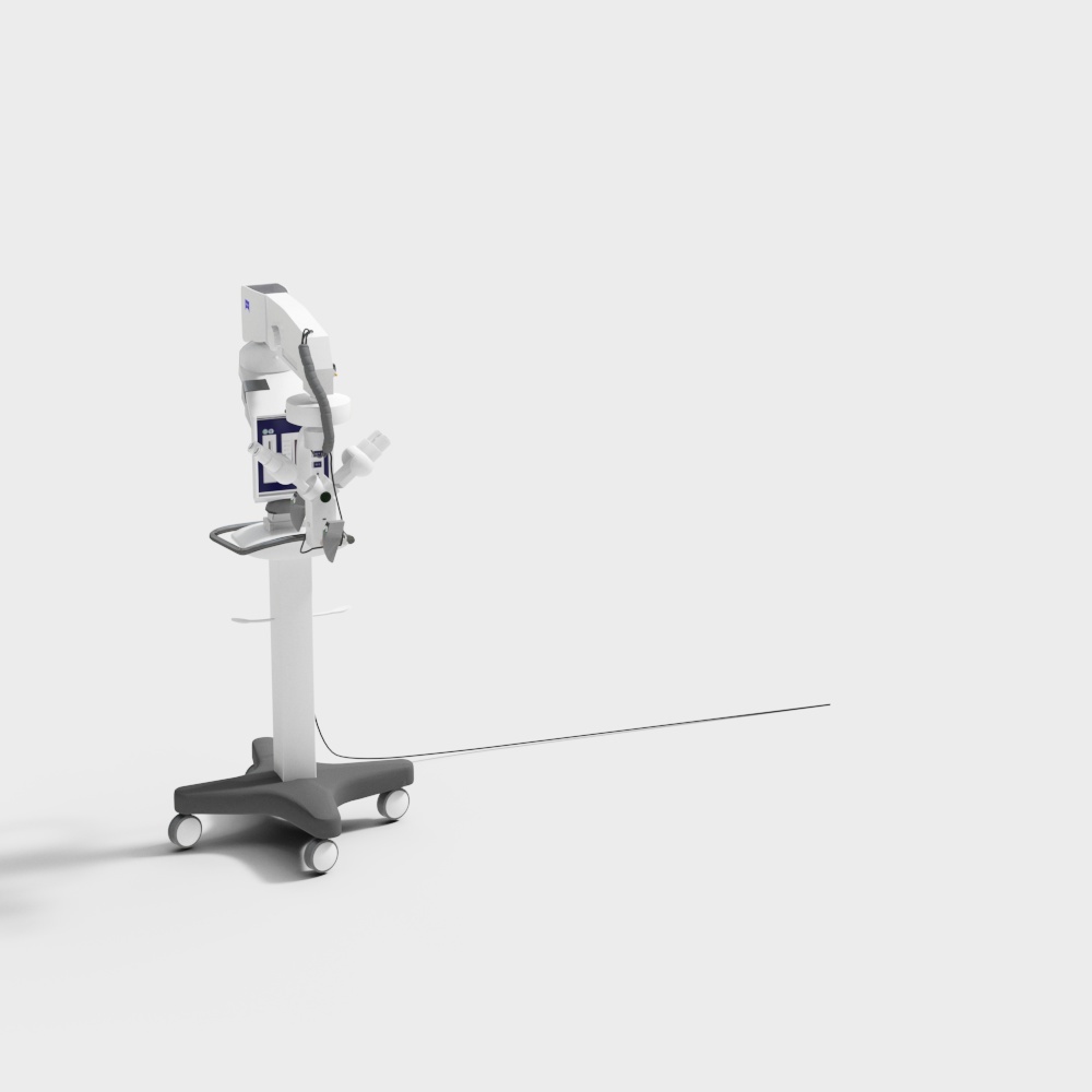 Portable Microscope 3D model for Medical Technology