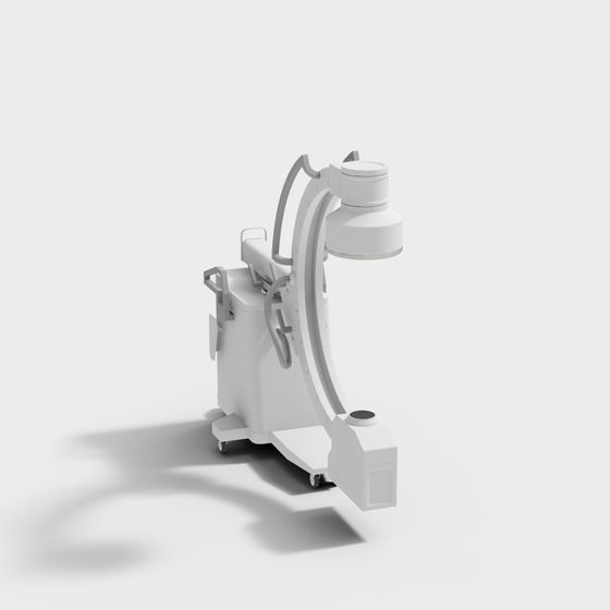 High-Detail Mobile X-Ray Machine 3D model