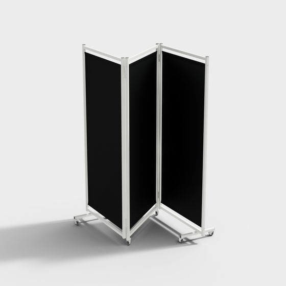 Low-Poly High-Detail Movable Screen 3D model