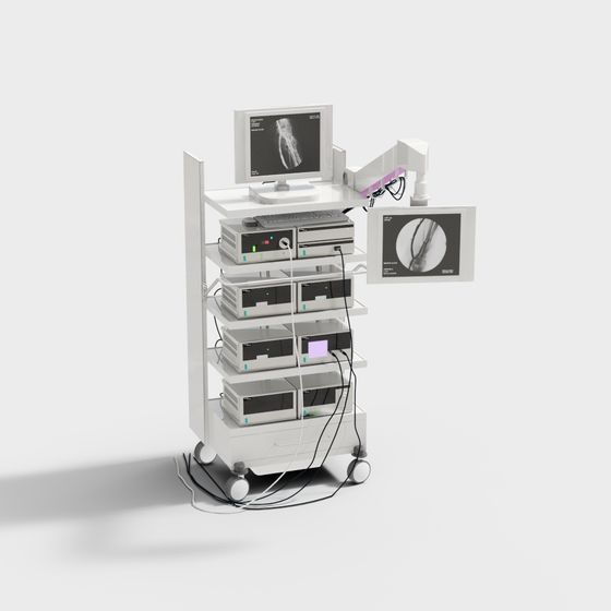 Mobile X-Ray Machine 3D model