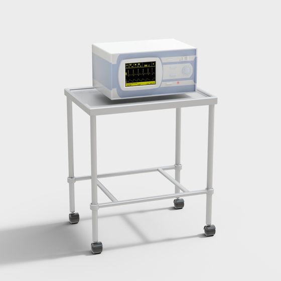 Portable ECG Monitor 3D model