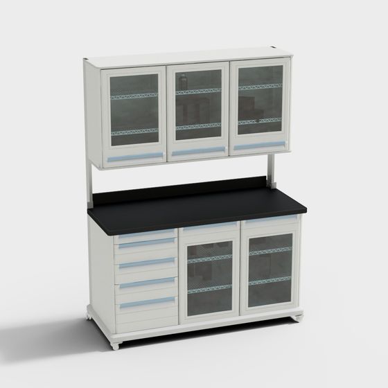 Stylish Laboratory Cabinet 3D model for Modern Designs