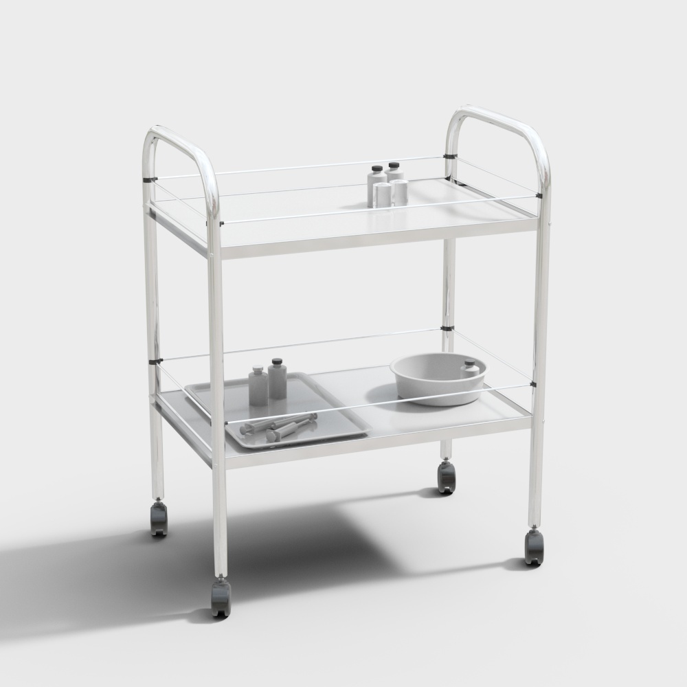 Mobile Serving Cart 3D model