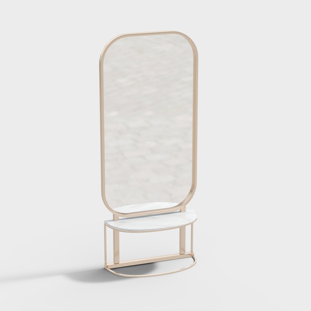 Modern barber mirror