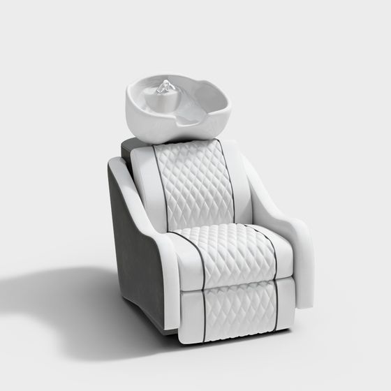Stylish Shampoo Chair 3D model