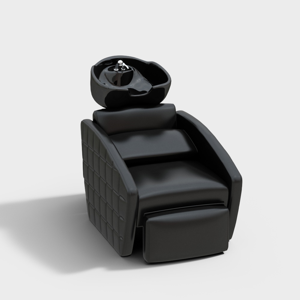 Modern black shampoo chair
