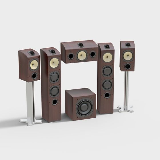 Gray Modern Stage Booth 3D Model for Events