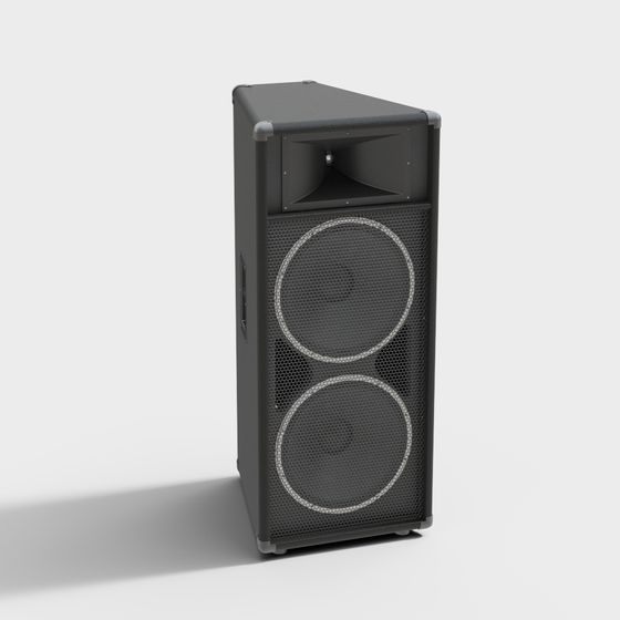 Sleek Low-Poly Speaker 3D Model Design
