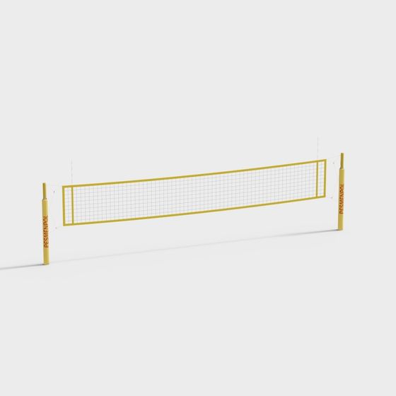 Vibrant Volleyball Net 3D Model for Creative Projects